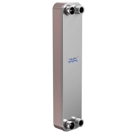 Alfa Laval Brazed Plate Heat Exchanger, AISI 316L, Stainless Steel, 80 Plates -Domestic Heating 670k BTU CB60-80H